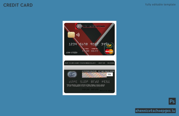 Kongo Afrikaland First Bank Mastercard Beispielvorschau